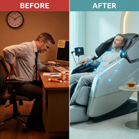 AetherRelax Quantum Massage Chair — Before & After