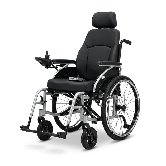 Aurora Stride Elite Folding Power Wheelchair — Studio Shot