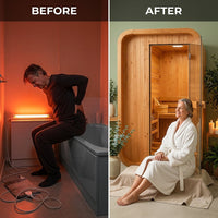AuroraTherm Cedar Indoor Sauna — Before & After