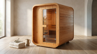 AuroraTherm Cedar Indoor Sauna — Lifestyle