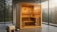 Solstice Elite Horizon Indoor Sauna — Lifestyle