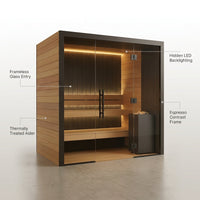 Vantaa Eclipse Luxe Indoor Sauna — infographic